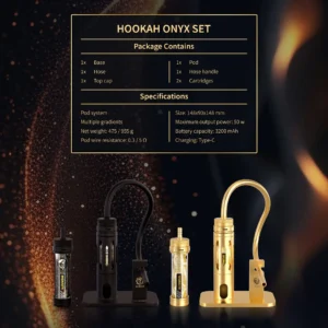 Alternative view of Buy Hookah Onyx AU